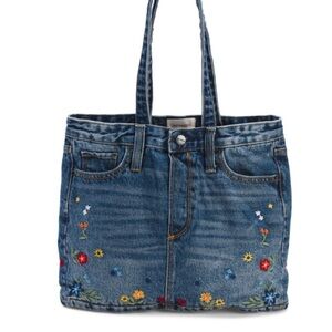 DRIFTWOOD Embroidered Denim Large Tote
